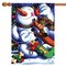 Toland Home Garden Snowman's Best Friend Christmas Outdoor House Flag 40" x 28"